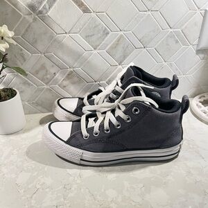 Boys/Big Kids Gray High Top Converse Shoes